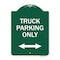 Signmission Reserved Parking Truck Parking W/ Bidirectional Arrow Heavy-Gauge Alum, 18" x 24", GW-1824-23031 A-DES-GW-1824-23031 - alternate 1
